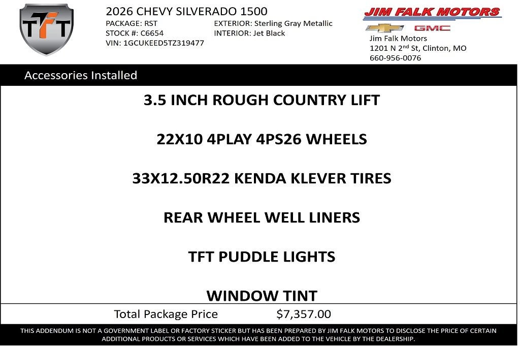 2026 Chevrolet Silverado 1500 RST