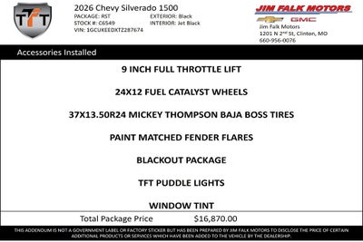 2026 Chevrolet Silverado 1500 RST