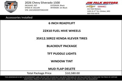 2026 Chevrolet Silverado 1500 RST