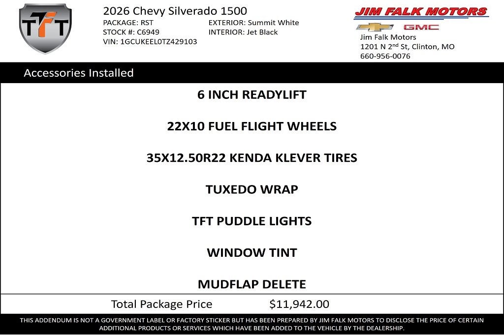 2026 Chevrolet Silverado 1500 RST