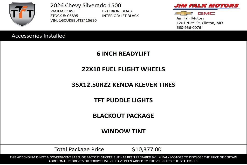 2026 Chevrolet Silverado 1500 RST
