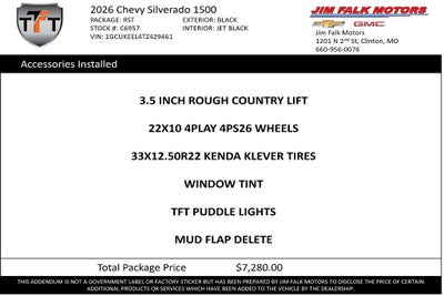 2026 Chevrolet Silverado 1500 RST