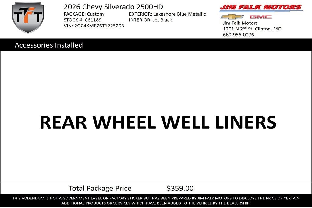 2026 Chevrolet Silverado 2500 HD Custom