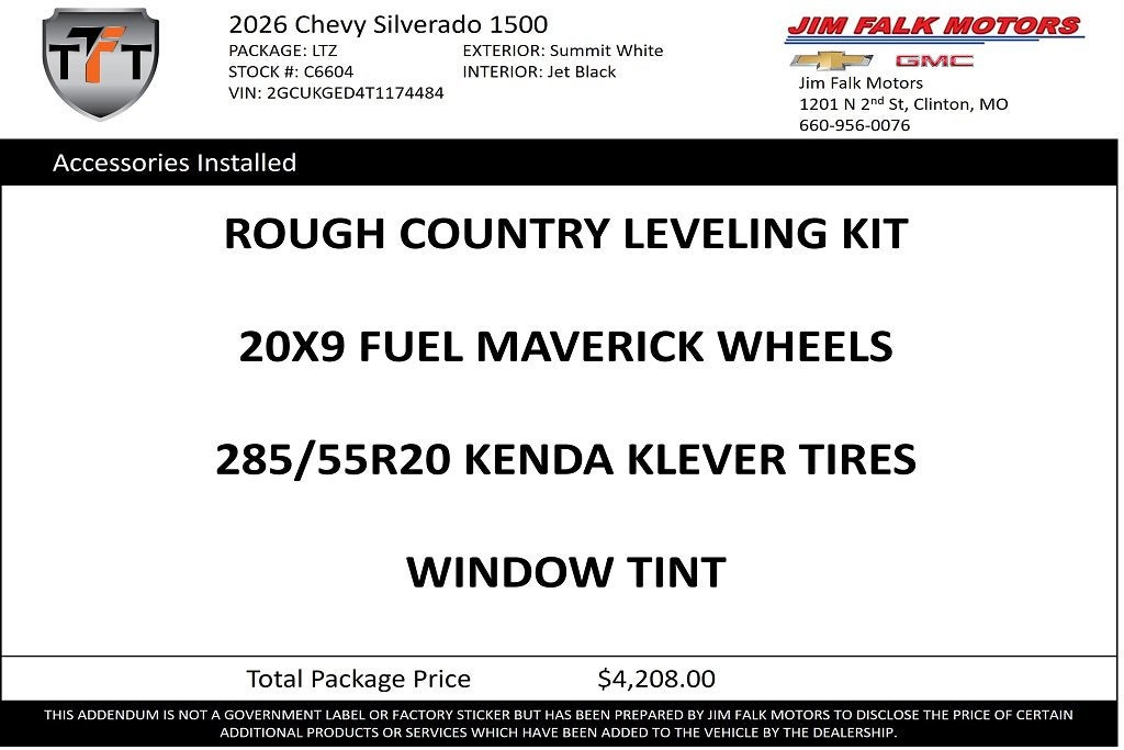 2026 Chevrolet Silverado 1500 LTZ