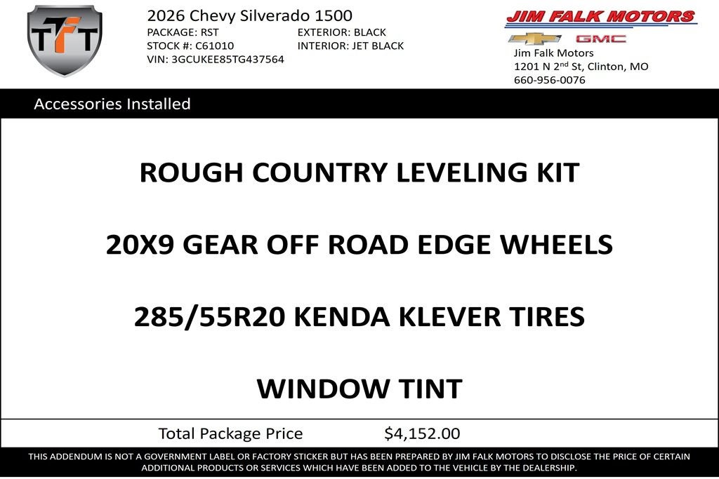 2026 Chevrolet Silverado 1500 RST
