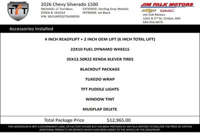 2026 Chevrolet Silverado 1500 LT Trail Boss